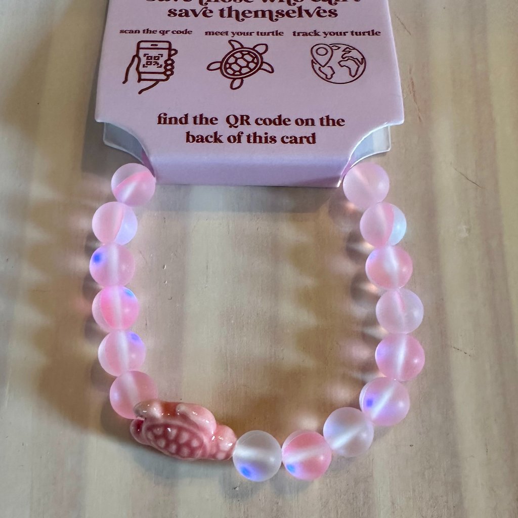 Pink Sea Turtle Tracking Bracelet 15$